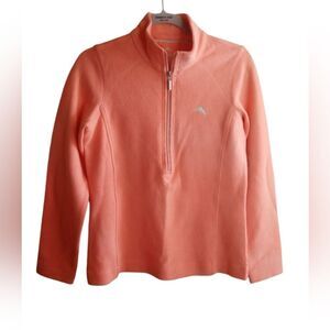 Tommy Bahama Aruba Zip-Up Stretch Cotton Jacket in Coral Fusion Size S